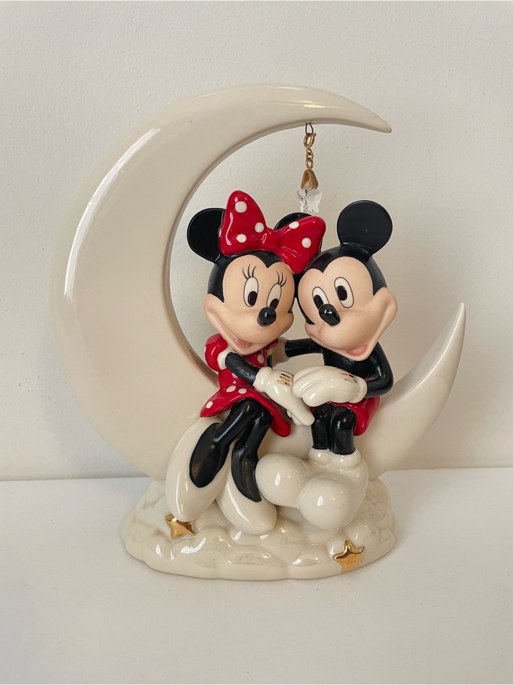 Disney Lenox Mickey Mouse Over The Moon For Minnie Large Figurine Love - New